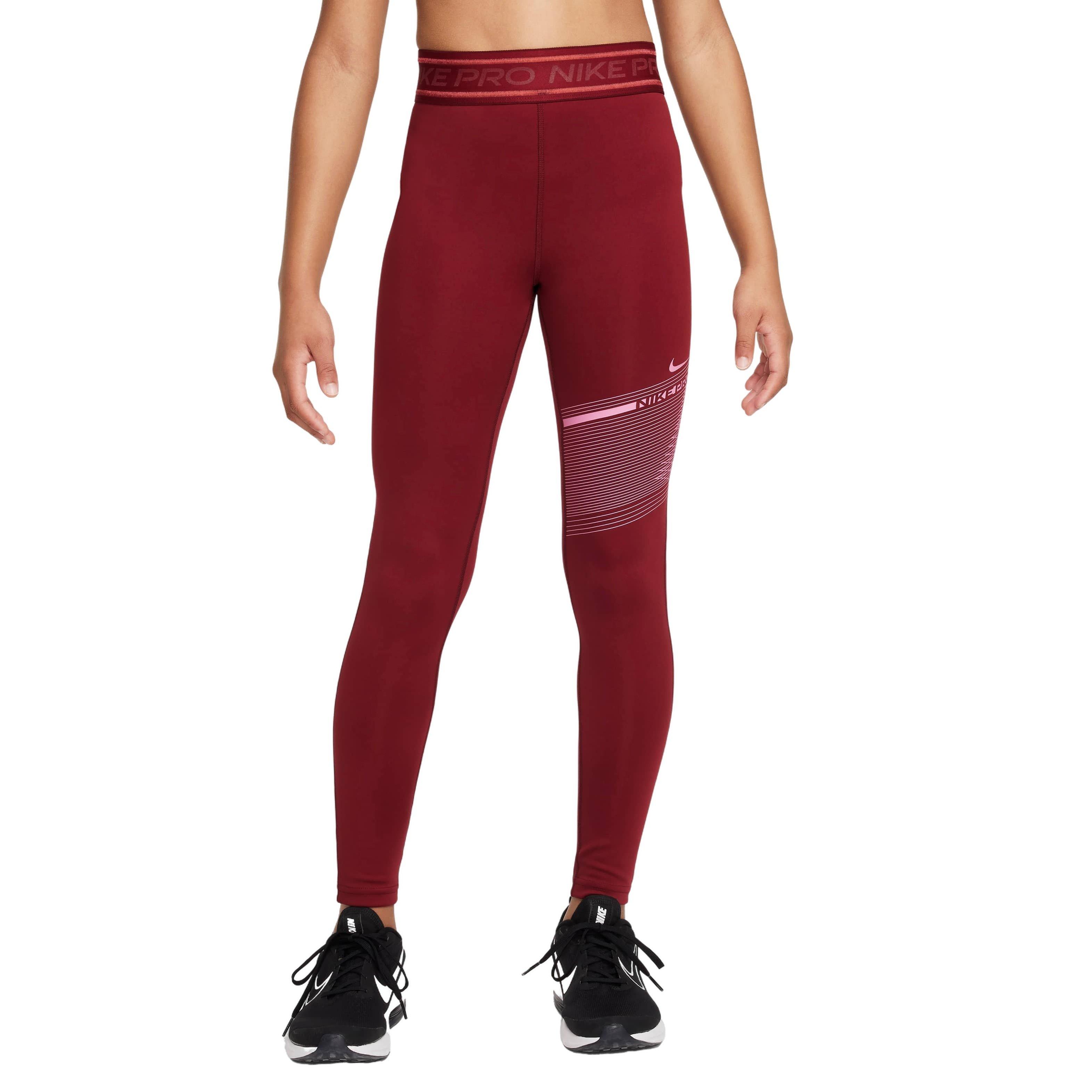 Nike Pro Big Girls' Dri-FIT Mid-Rise Leggings